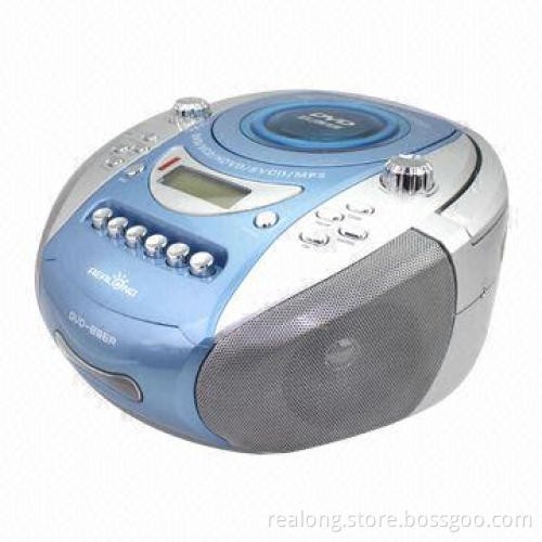 Portable DVD Player with Cassette Play and USB/SD Card, High-power Double Speaker